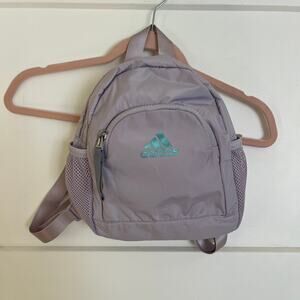 Adidas Linear 3 Mini Backpack Lavender Green Logo